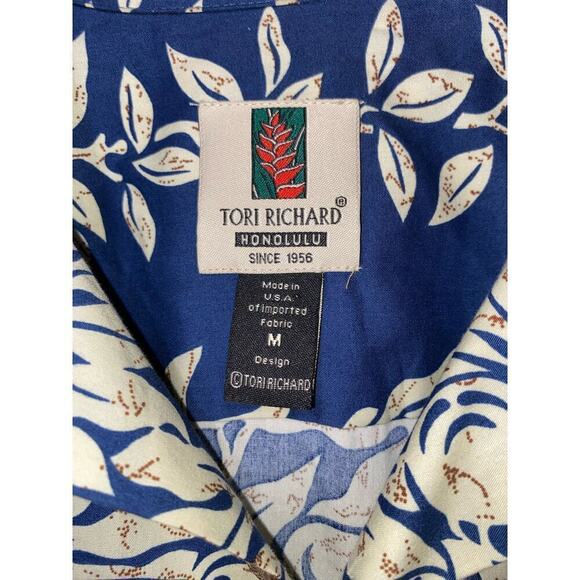 Tori Richard Honolulu Hawaiian Button Up Shirt Mens Short Sleeve Relaxed Fit SzM - Picture 4 of 5